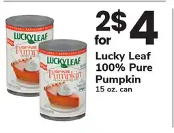 ACME Lucky Leaf 100% Pure Pumpkin offer