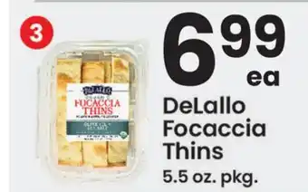 ACME Delallo Focaccia Thins offer