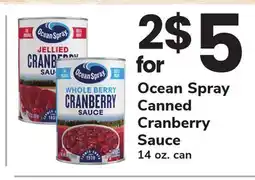 ACME Ocean Spray Canned Cranberry Sauce offer