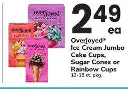 ACME Overjoyed Ice Cream Jumbo Cake Cups, Sugar Cones or Rainbow Cups offer