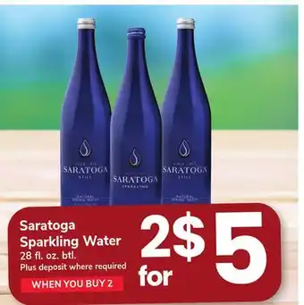 ACME Saratoga Sparkling Water offer