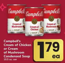 ACME Campbell's Cream of Chicken or Cream of Mushroom Condensed Soup offer