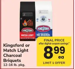 ACME Kingsford or Match Light Charcoal Briquets offer