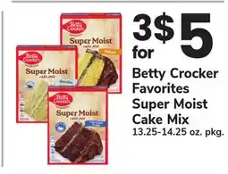 ACME Betty Crocker Favorites Super Moist Cake Mix offer