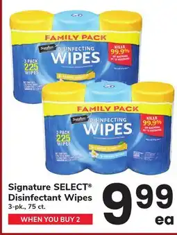 ACME Signature SELECT Disinfectant Wipes offer