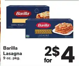 ACME Barilla Lasagna offer