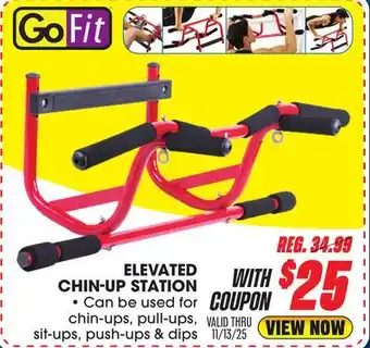 Big 5 GoFit Elevated Chin-Up Station offer