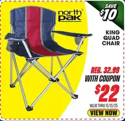 Big 5 North Pak King Quad Chair offer