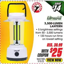 Big 5 LitezAll 3500-Lumen Rechargeable Lantern offer