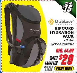 Big 5 Outdoor Products Ripcord Hydration Pack offer