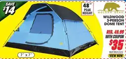 Big 5 Golden Bear Wildwood 3-Person Dome Tent offer
