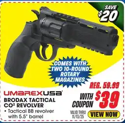 Big 5 Umarex Brodax Tactical CO2 Revolver offer