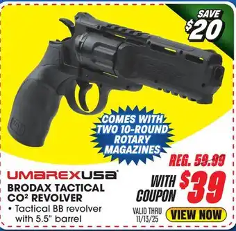 Big 5 Umarex Brodax Tactical CO2 Revolver offer