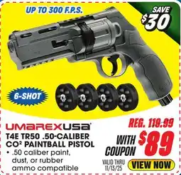 Big 5 Umarex T4E TR50 .50-Caliber CO2 Paintball Pistol offer