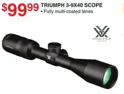 Dunham's Sports TRIUMPH 3-9X40 SCOPE offer
