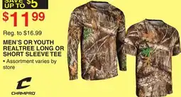 Dunham's Sports MEN'S OR YOUTH REALTREE LONG OR SHORT SLEEVE TEE offer