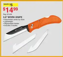 Dunham's Sports 3.0 WORK KNIFE offer