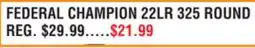 Dunham's Sports FEDERAL CHAMPION 22LR 325 ROUND offer
