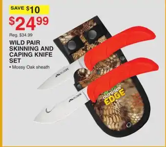 Dunham's Sports WILD PAIR SKINNING AND CAPING KNIFE SET offer