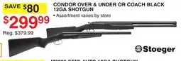 Dunham's Sports CONDOR OVER & UNDER OR COACH BLACK 12GA SHOTGUN offer
