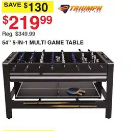 Dunham's Sports 54 5-IN-1 MULTI GAME TABLE offer