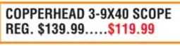 Dunham's Sports COPPERHEAD 3-9X40 SCOPE offer