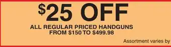 Dunham's Sports ALL REGULAR PRICED HANDGUNS offer