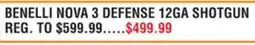 Dunham's Sports BENELLI NOVA 3 DEFENSE 12GA SHOTGUN offer