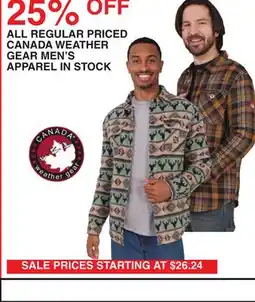 Dunham's Sports CANADA WEATHER GEAR MEN'S APPAREL IN STOCK offer