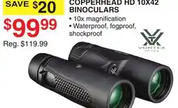 Dunham's Sports COPPERHEAD HD 10X42 BINOCULARS offer