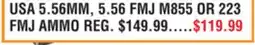 Dunham's Sports USA 5.56MM, 5.56 FMJ M855 OR 223 FMJ AMMO offer