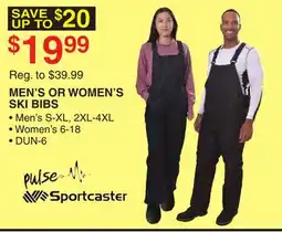 Dunham's Sports MEN'S OR WOMEN'S SKI BIBS offer
