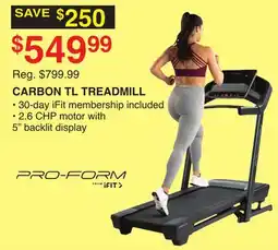 Dunham's Sports CARBON TL TREADMILL offer