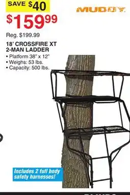 Dunham's Sports 18' CROSSFIRE XT 2-MAN LADDER offer