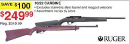 Dunham's Sports 10/22 CARBINE offer