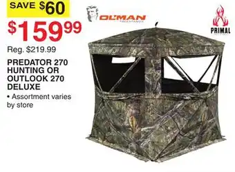 Dunham's Sports PREDATOR 270 HUNTING OR OUTLOOK 270 DELUXE offer