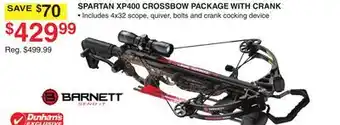 Dunham's Sports SPARTAN XP400 CROSSBOW PACKAGE WITH CRANK offer
