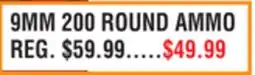 Dunham's Sports 9MM 200 ROUND AMMO offer