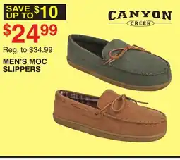 Dunham's Sports MEN'S MOC SLIPPERS offer