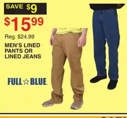 Dunham's Sports MEN'S LINED PANTS OR LINED JEANS offer