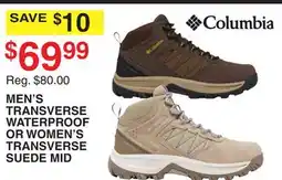 Dunham's Sports MEN'S TRANSVERSE WATERPROOF OR WOMEN'S TRANSVERSE SUEDE MID offer