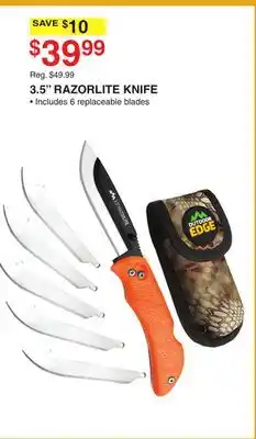 Dunham's Sports 3.5 RAZORLITE KNIFE offer