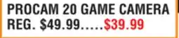 Dunham's Sports PROCAM 20 GAME CAMERA offer