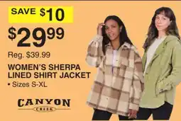 Dunham's Sports WOMEN'S SHERPA LINED SHIRT JACKET offer