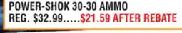 Dunham's Sports POWER-SHOK 30-30 AMMO offer