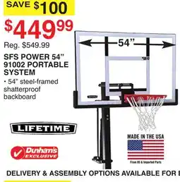Dunham's Sports SFS POWER 54 91002 PORTABLE SYSTEM offer