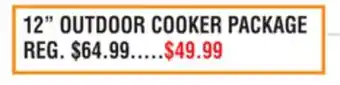 Dunham's Sports 12 OUTDOOR COOKER PACKAGE offer