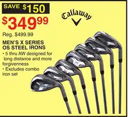 Dunham's Sports MEN'S X SERIES OS STEEL IRONS offer