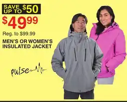 Dunham's Sports MEN'S OR WOMEN'S INSULATED JACKET offer
