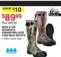 Dunham's Sports MEN'S OR WOMEN'S SWAMPWALKER 1000 MUD BOOTS offer
